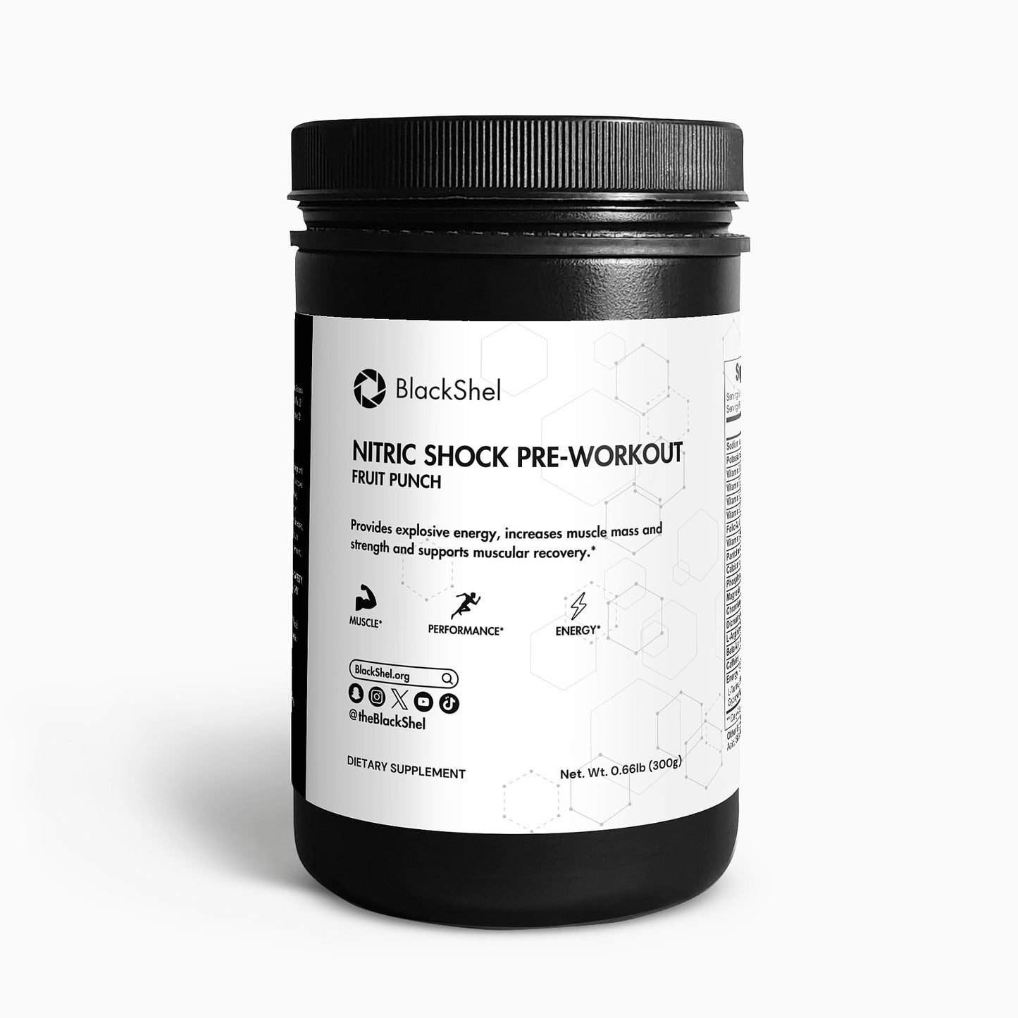 Nitric Shock Pre-Workout Powder (Fruit Punch)